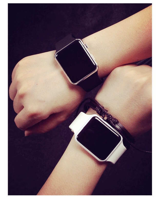 2015最新款糖果色日歷時間電子手錶 創意蘋果手錶外觀 多色可選批發・進口・工廠・代買・代購