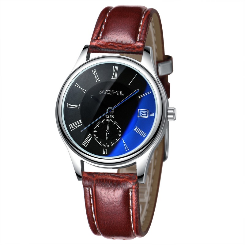 淘寶爆款藍光玻璃情侶手錶 皮帶石英表支持一件代發可訂做手錶批發・進口・工廠・代買・代購