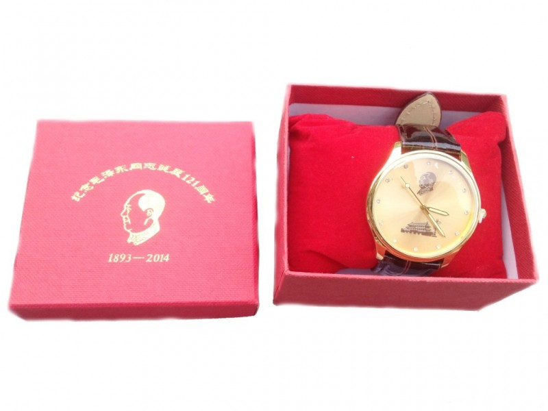 深圳手錶廠傢供 皮帶保健會銷禮品表 毛主席紀念手錶 老年手錶批發・進口・工廠・代買・代購