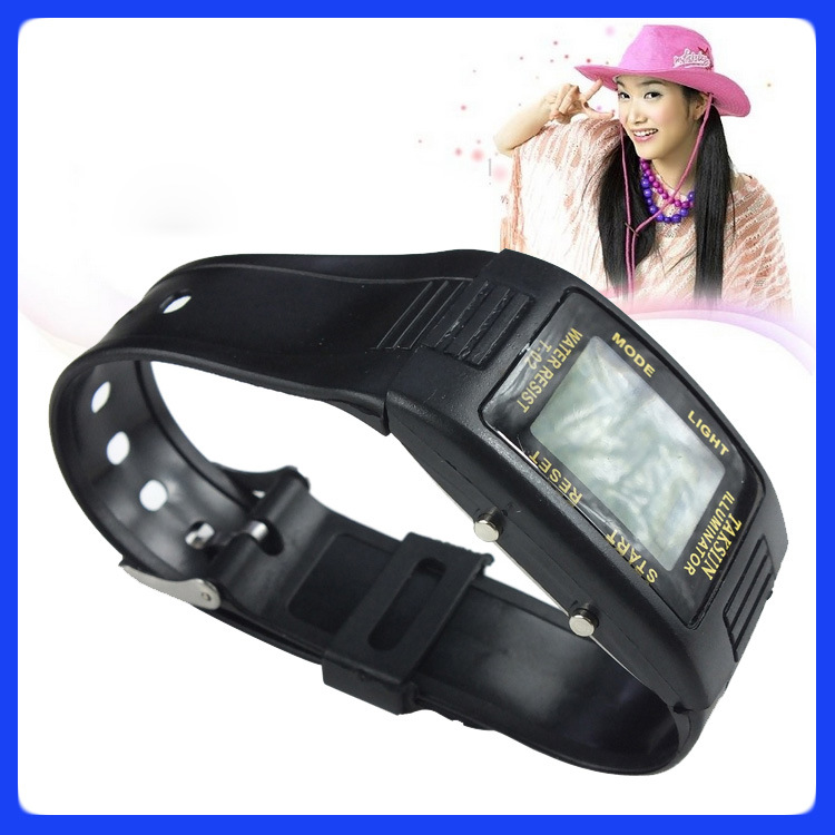 《熱銷》促銷禮品LCD塑膠腕帶電子手錶 學生電子鐘表 計時批發・進口・工廠・代買・代購