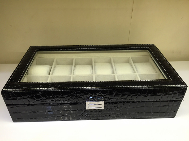 皮革表盒 12位皮質手錶盒 飾品盒 展示盒 收納盒 一件代發 工廠直工廠,批發,進口,代購