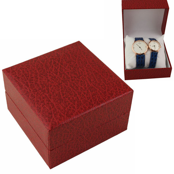 熱賣時尚高檔鐘表包裝盒 紅色小枕頭手錶盒 高級翻蓋禮品包裝盒子批發・進口・工廠・代買・代購