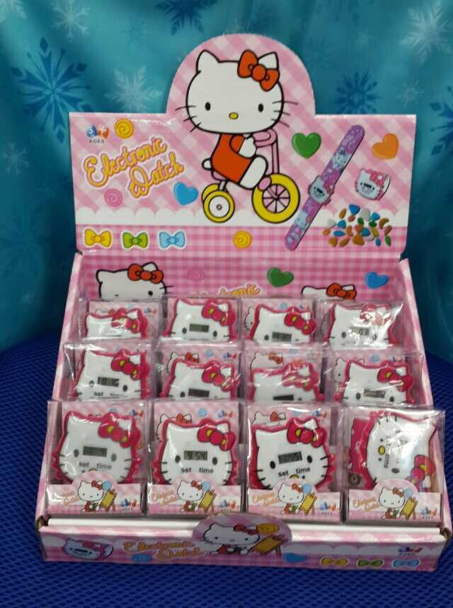 HELLOKITTY凱蒂貓可愛卡通啪啪手錶兒童玩具手錶 聖誕新年禮物工廠,批發,進口,代購