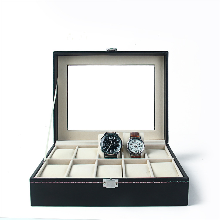 批發精美首飾盒 手錶箱 展示箱手錶收納盒 十位手錶盒廠傢直銷工廠,批發,進口,代購