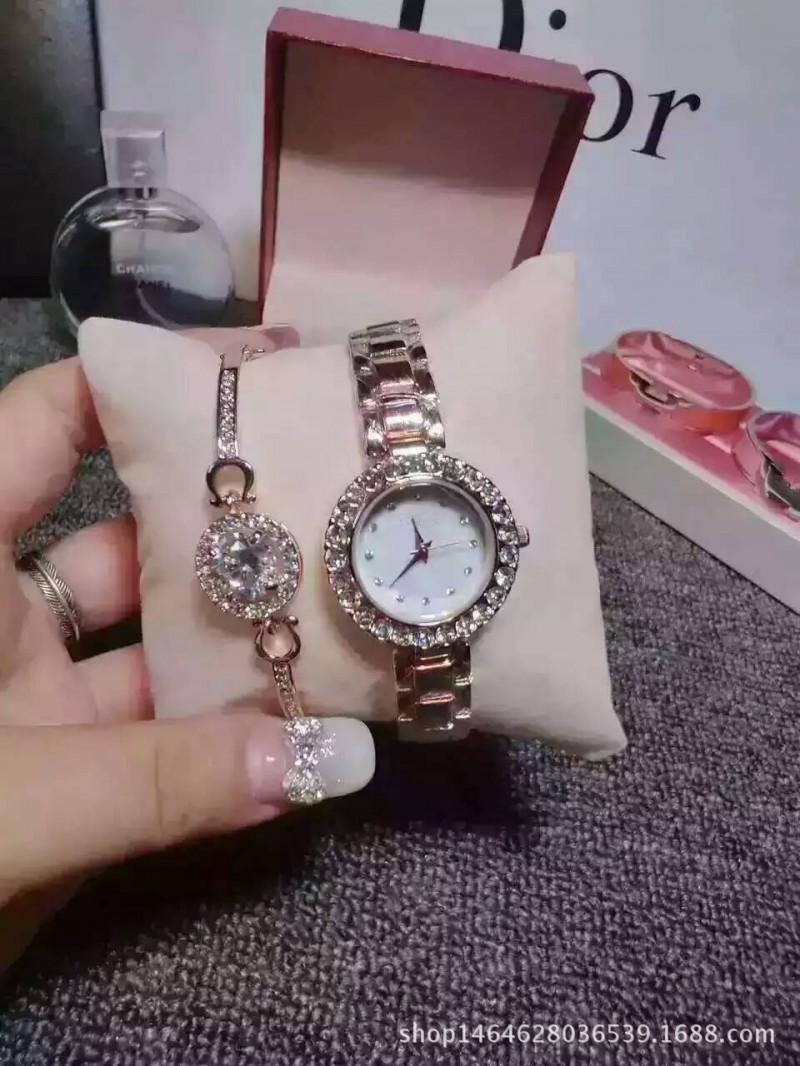 時尚優雅簡約大方玫瑰金合金套裝首飾手錶 女款 女士手鏈手錶批發批發・進口・工廠・代買・代購