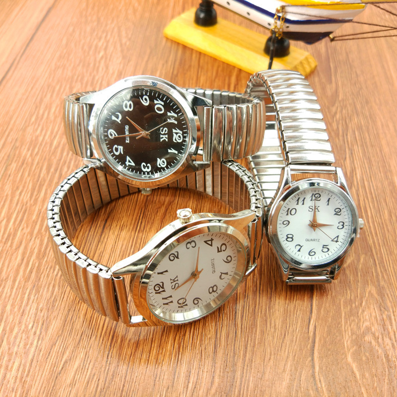 創意時尚男士女士鋼帶手錶商務表情侶手錶批發廠傢簡約純色禮品批發・進口・工廠・代買・代購