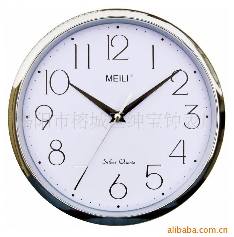 小額批發歐式掛鐘 鍍銀禮品鐘 MEILI掛鐘 Promo Clock工廠,批發,進口,代購