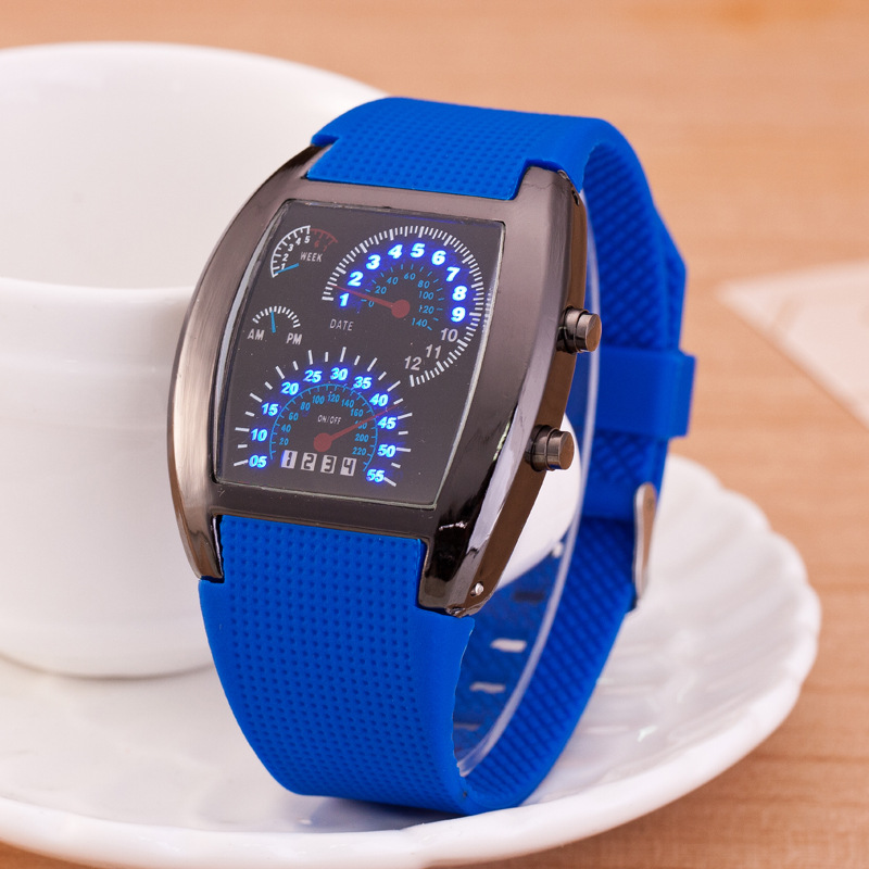 批發LED電子手錶 潮流情侶手錶 男式航空手錶個性韓國時尚手錶工廠,批發,進口,代購