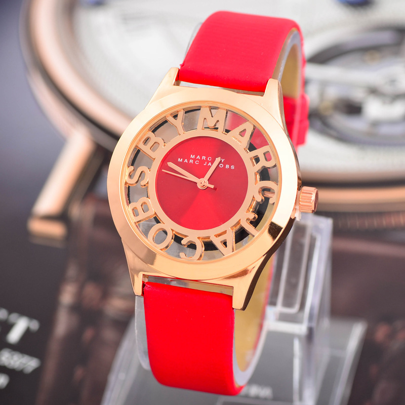 速賣通熱賣可愛青春時尚版字母手鏤空皮帶手錶MJ手錶女士鏤空腕表批發・進口・工廠・代買・代購