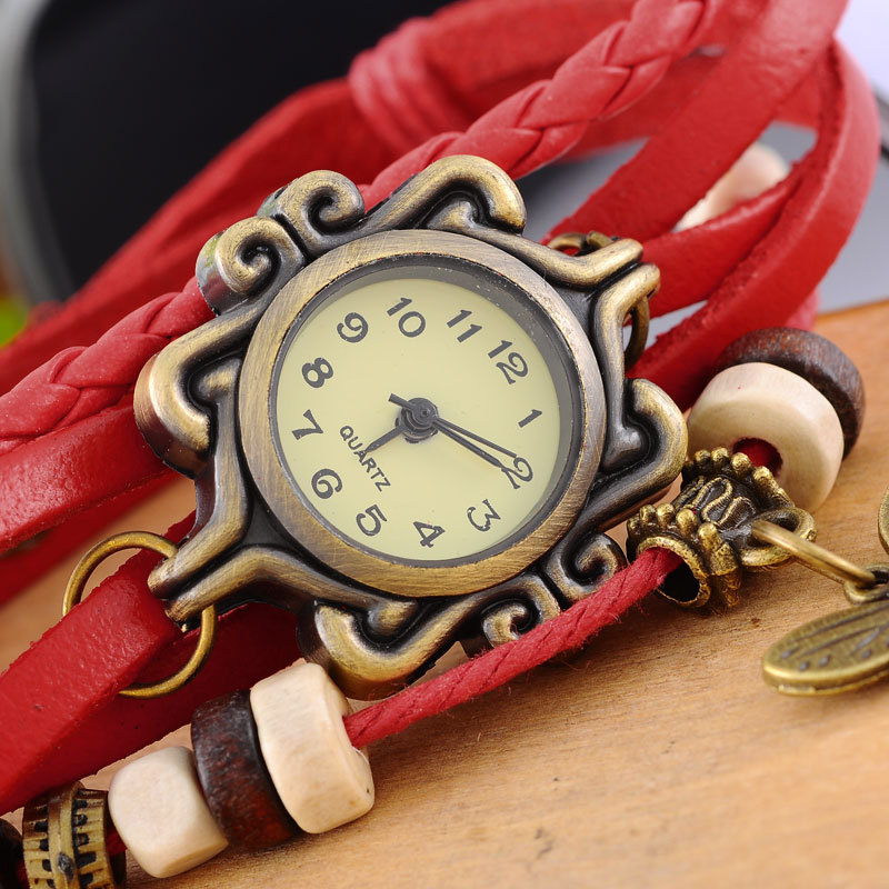 Watch 外貿爆款 蝴蝶手錶 裝飾腕表 歐美復古手工編織手錶工廠,批發,進口,代購