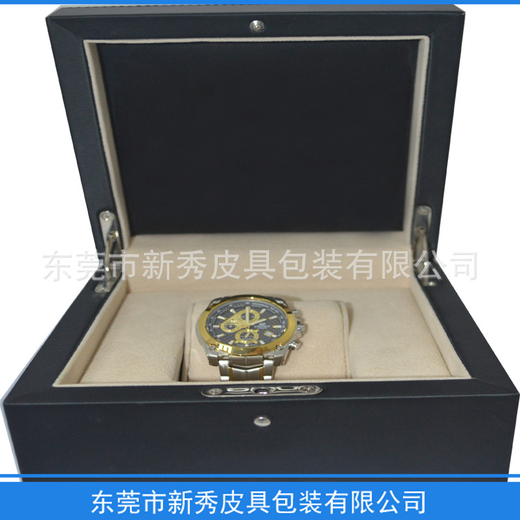 【廠傢供應】新款黑色手錶盒 高檔PU 手錶展示盒批發・進口・工廠・代買・代購