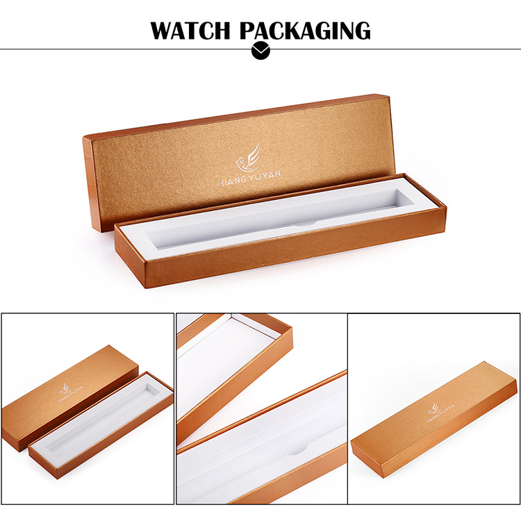 江玉燕JIANGYUYAN品牌爆款手錶盒子高檔長方形金色包裝盒廠傢批發工廠,批發,進口,代購