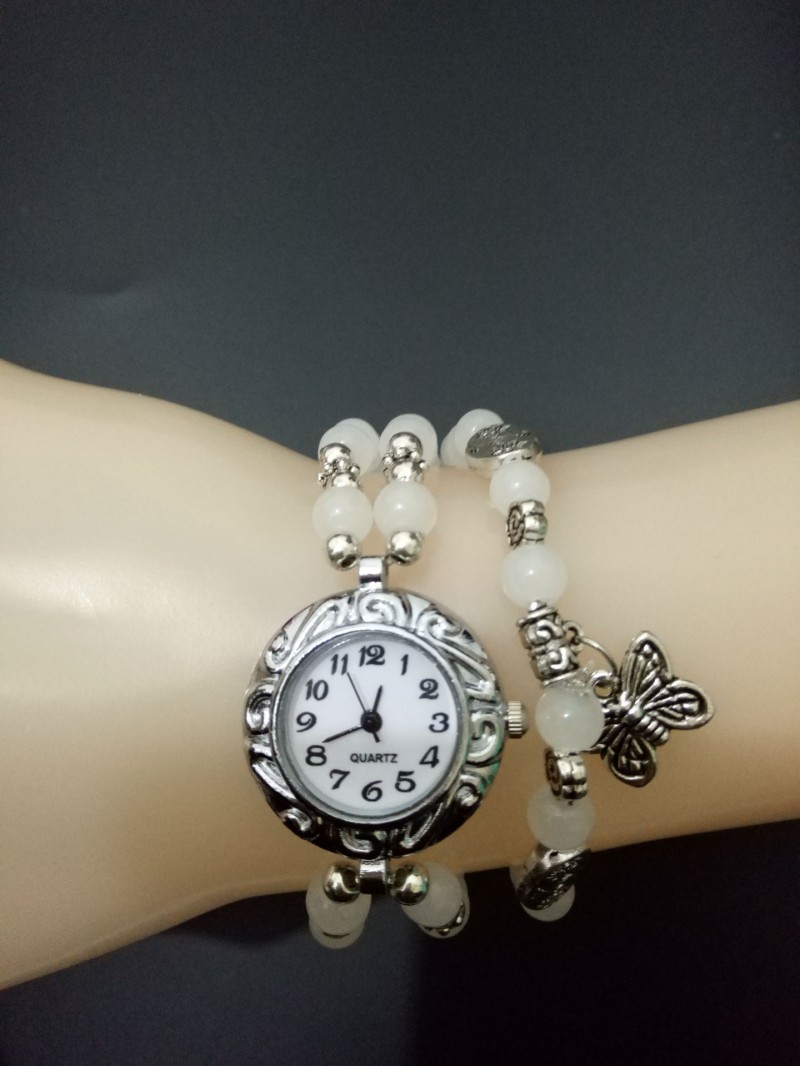 爆款淘寶熱銷 珠子復古手鏈手錶 女士纏繞三圈學生手錶情侶手錶批發・進口・工廠・代買・代購