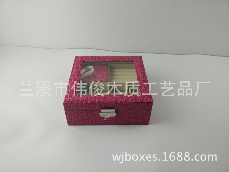 新款首飾手錶盒 鱷魚紋手錶飾品盒皮製 高檔PU皮質手錶展示盒工廠,批發,進口,代購