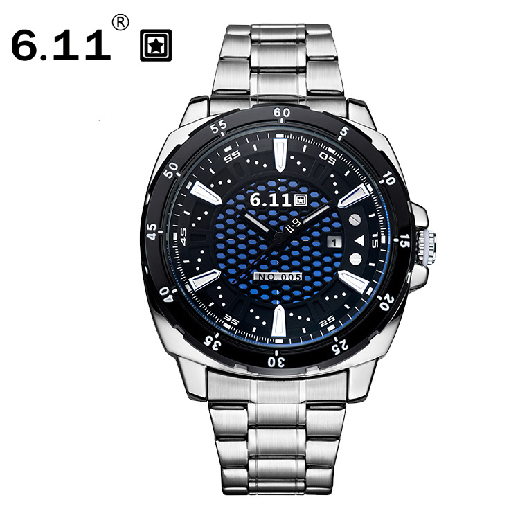 6.11光動能手錶男士石英表防水日歷腕表時尚商務鋼帶手錶GD005批發・進口・工廠・代買・代購