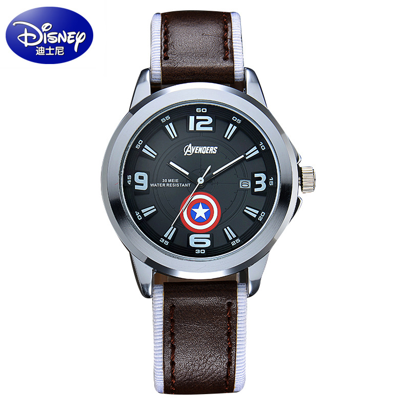 新款迪士尼男士手錶 美國復仇者聯盟手錶 男生學生青年時尚石英表批發・進口・工廠・代買・代購