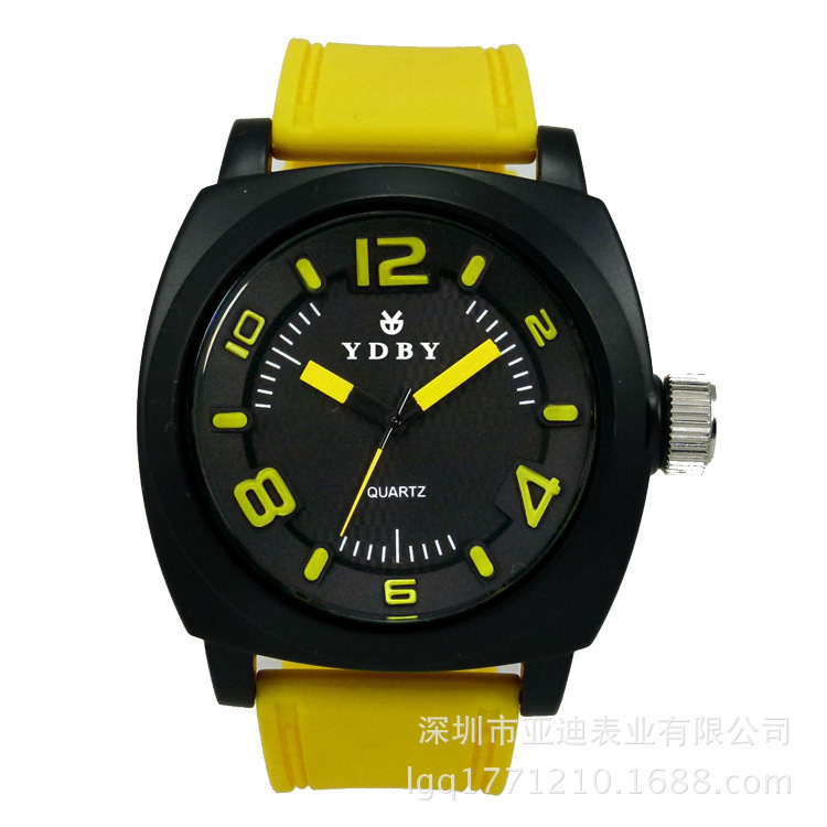 新款歐美爆款大頭矽膠手錶 運動手錶 創意時尚夜光矽膠環保手錶工廠,批發,進口,代購