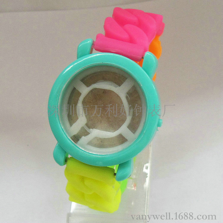 塑膠表殼套裝 2014潮流彩色麻花矽膠手錶帶塑膠殼批發・進口・工廠・代買・代購