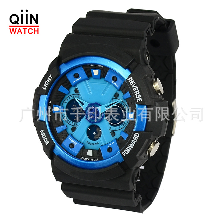 CA224工廠手錶批發 雙顯示防水登山運動手錶 男士運動手錶 戶外批發・進口・工廠・代買・代購