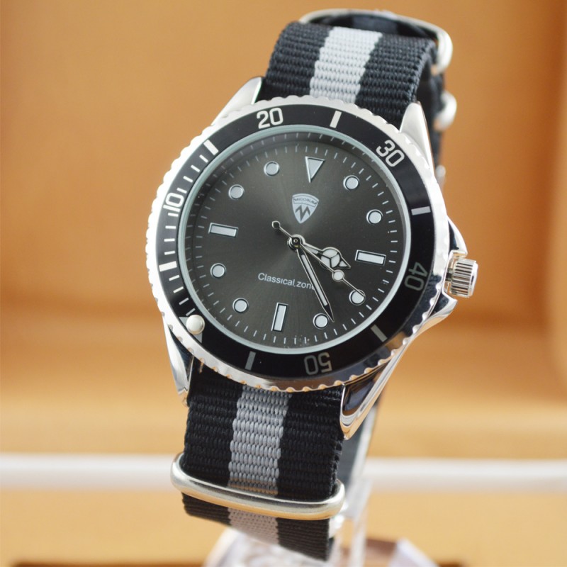 廠傢生產定做OEM外貿手錶尼龍帶男士運動防水時尚手錶學生手錶批發・進口・工廠・代買・代購