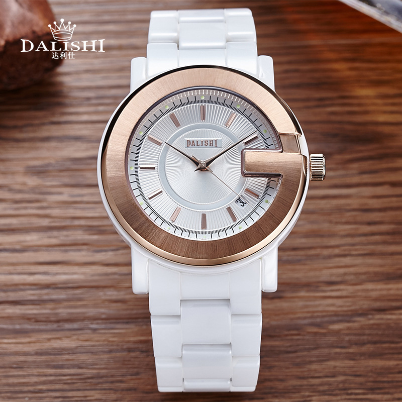 廠傢直銷瑞士原裝品牌手錶高檔正品防水陶瓷男女款石英表一件代發批發・進口・工廠・代買・代購