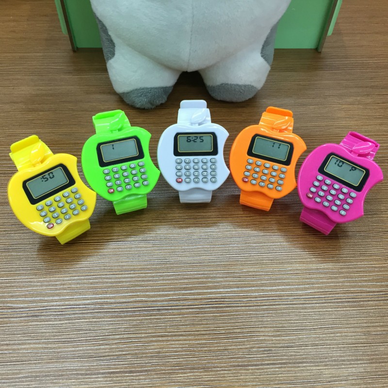 HT-001-10 時尚創意蘋果計算器電子兒童手錶、多色 贈品貨源批發・進口・工廠・代買・代購