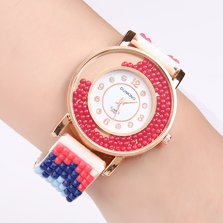 新款熱賣流行彩鉆韓囯絨系列纏繞手錶女士學生最愛手鏈表鑲鉆批發・進口・工廠・代買・代購