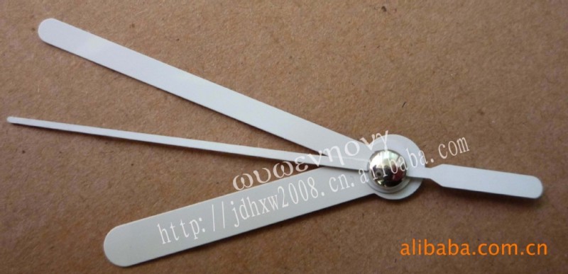 白色小鐘針，DIY鐘表指針，鐘表配件，小掛鐘針批發・進口・工廠・代買・代購
