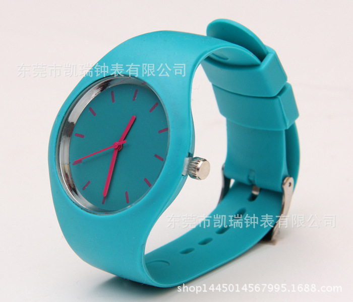最新款日內瓦矽膠手錶糖果色時裝手錶GENEVA女士手錶腕表微商貨源批發・進口・工廠・代買・代購
