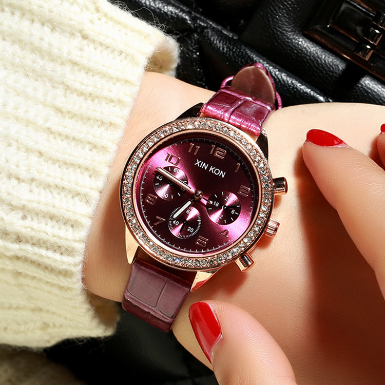 時尚韓版手錶 女 三眼六針裝飾女士手錶批發 時裝表 SK-6210批發・進口・工廠・代買・代購