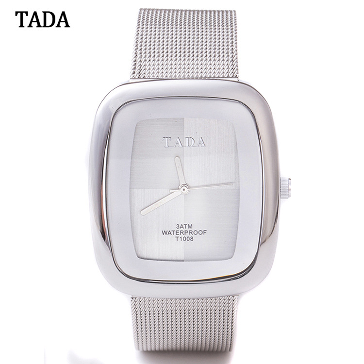 新款TADA女士時尚韓版方形石英表30米防水石英網帶經典色系手錶批發・進口・工廠・代買・代購