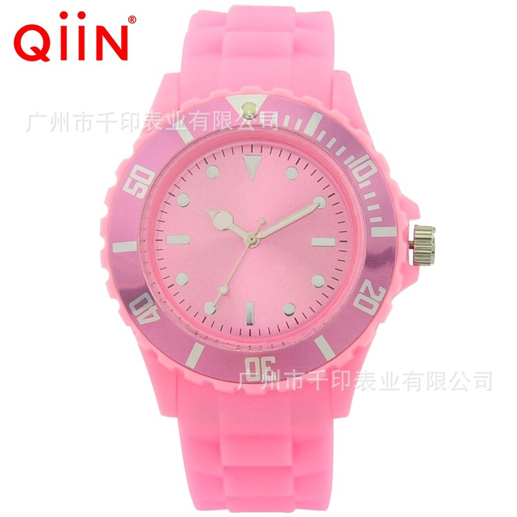 QQ217冰雪奇緣女孩學生可愛表男女士表矽膠帶手錶批發・進口・工廠・代買・代購