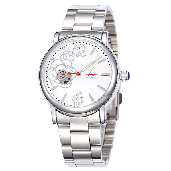 SH052Shenhua新款歐美時尚玫瑰女士鑲鉆機械手錶 速賣通熱賣女表批發・進口・工廠・代買・代購