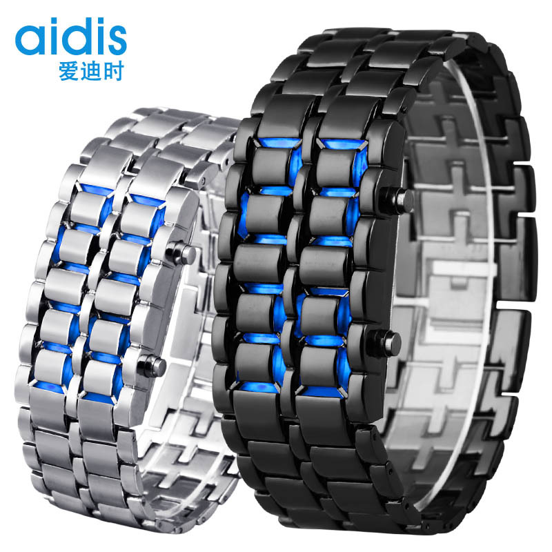 正品AIDIS愛迪時手錶 熔巖表手鏈表 個性學生手錶 防水LED電子表批發・進口・工廠・代買・代購