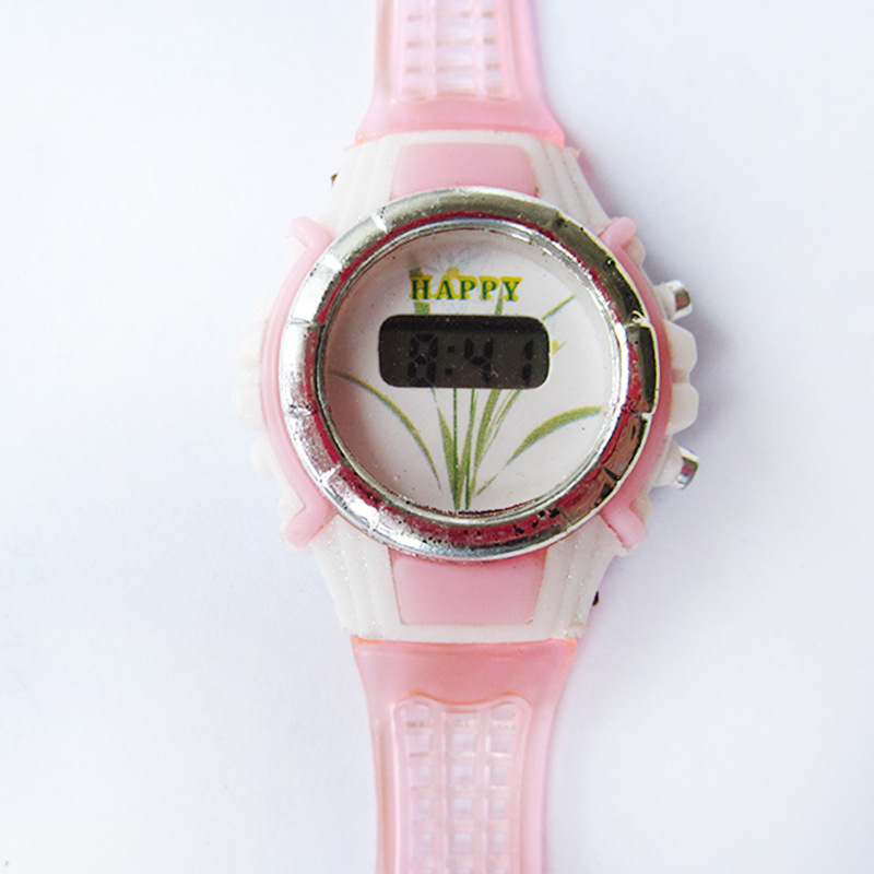 新款兒童果凍電子手錶 日歷功能手錶女款 塑料圓形電子表男工廠,批發,進口,代購