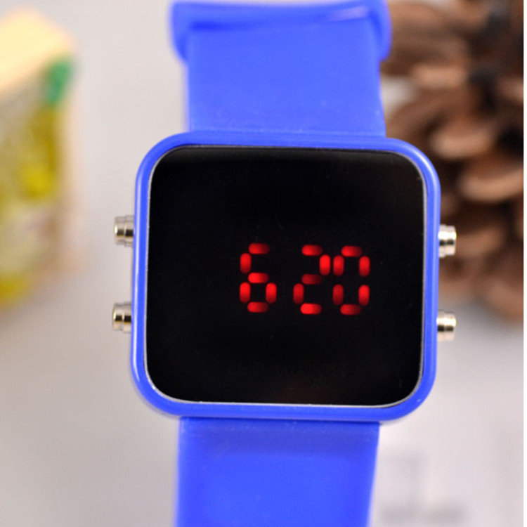 廠傢直銷韓版LED手錶 塑膠鏡子表 時裝韓國學生女表 鏡麵電子表批發・進口・工廠・代買・代購