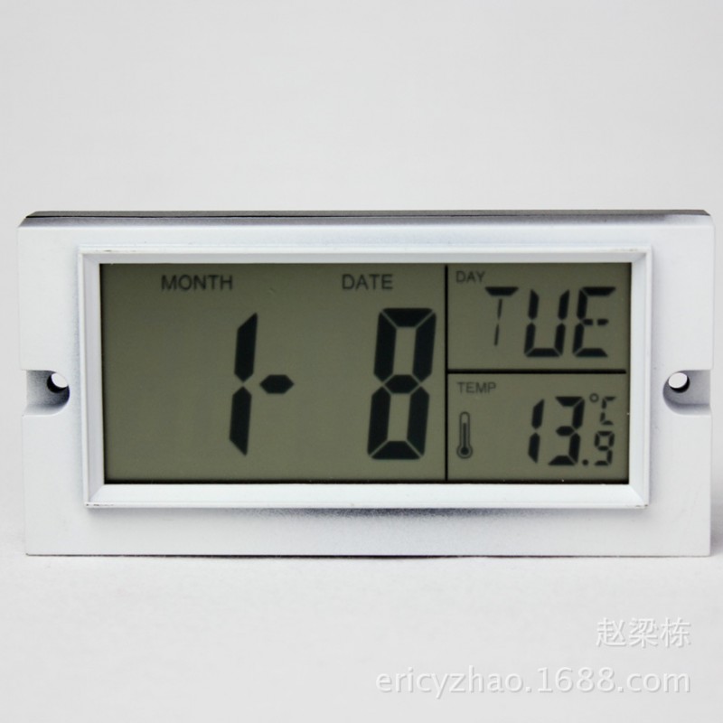 廠傢直銷 萬年歷 溫度計 星期 LCD顯示屏 掛鐘鐘膽配件批發・進口・工廠・代買・代購
