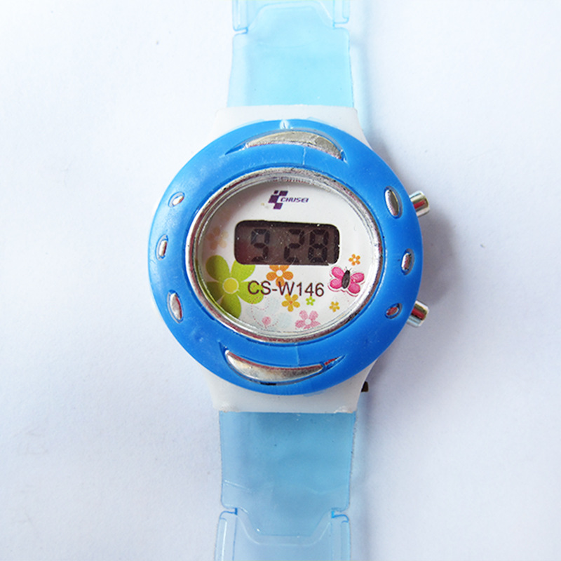 透明表帶運動電子表兒童 創意時尚卡通手錶女孩休閒塑料數字電子工廠,批發,進口,代購