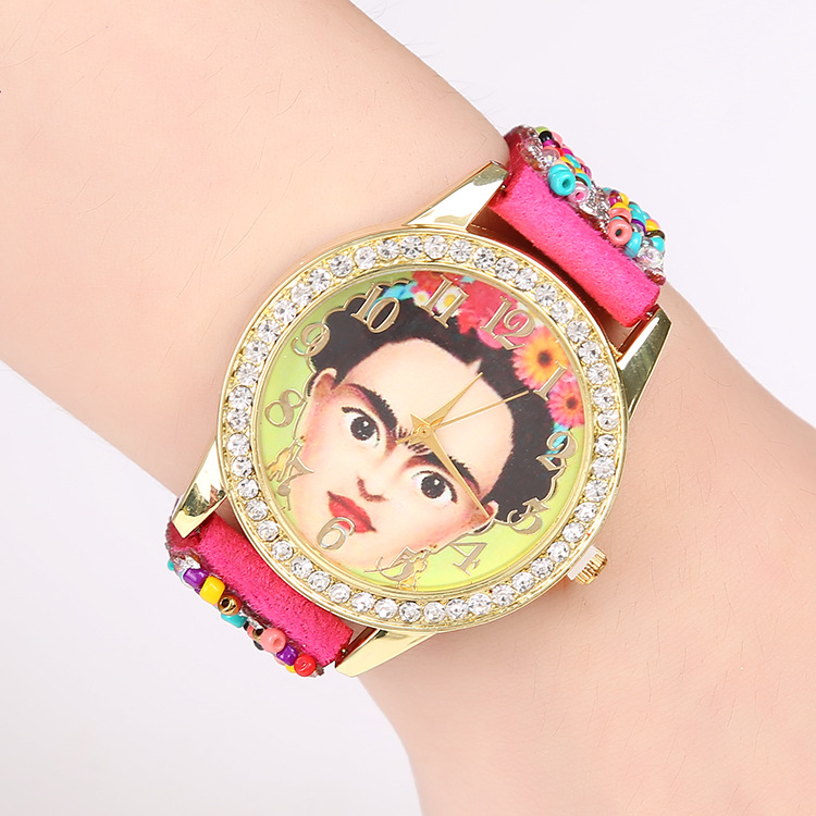 新款熱賣流行彩鉆韓囯絨系列纏繞手錶女士學生最愛手鏈表鑲鉆混搭批發・進口・工廠・代買・代購