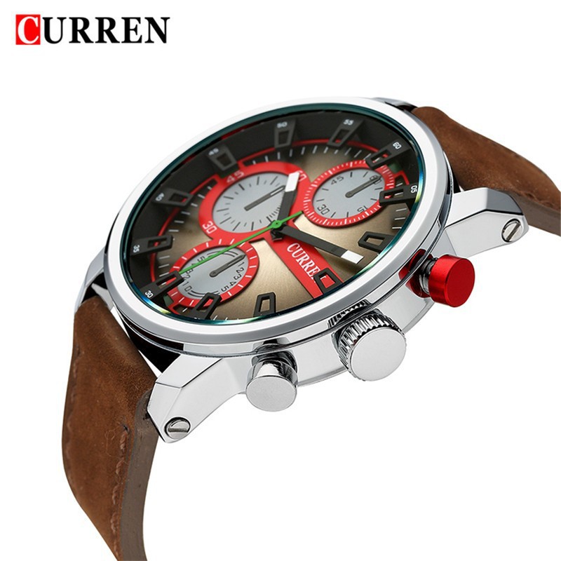 卡瑞恩8170男表CURREN皮帶外貿男士品牌運動手錶微商貨源時尚軍表工廠,批發,進口,代購