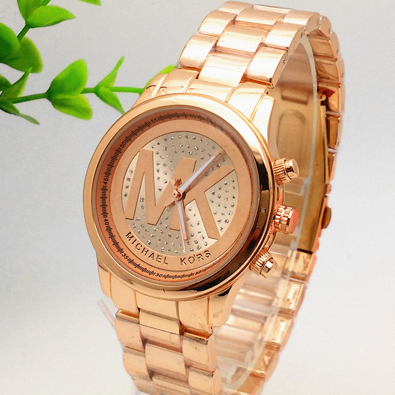 外貿男女手錶 MM水鉆大字母款式 金色時尚女手錶 奢華鉆石手錶工廠,批發,進口,代購