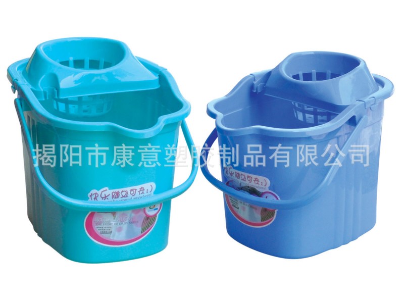 【康意塑膠】0911塑料清潔脫水桶 加厚手提圓形拖佈桶 廠傢直銷工廠,批發,進口,代購