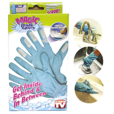 2016新款TV產品magic bristle gloves傢務清潔手套 帶刷手套工廠,批發,進口,代購