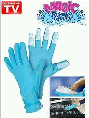 magic bristle gloves 傢務清潔手套 帶刷手套 TV新款工廠,批發,進口,代購