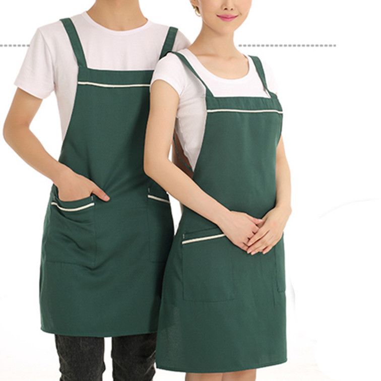 上海廠傢定製供應餐飲工作服圍裙咖啡廳奶茶店員工來圖印製logo工廠,批發,進口,代購