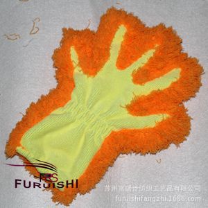 超柔珊瑚絨毛巾佈清潔手套 珊瑚絨五指手套 傢務清潔毛巾手套批發・進口・工廠・代買・代購