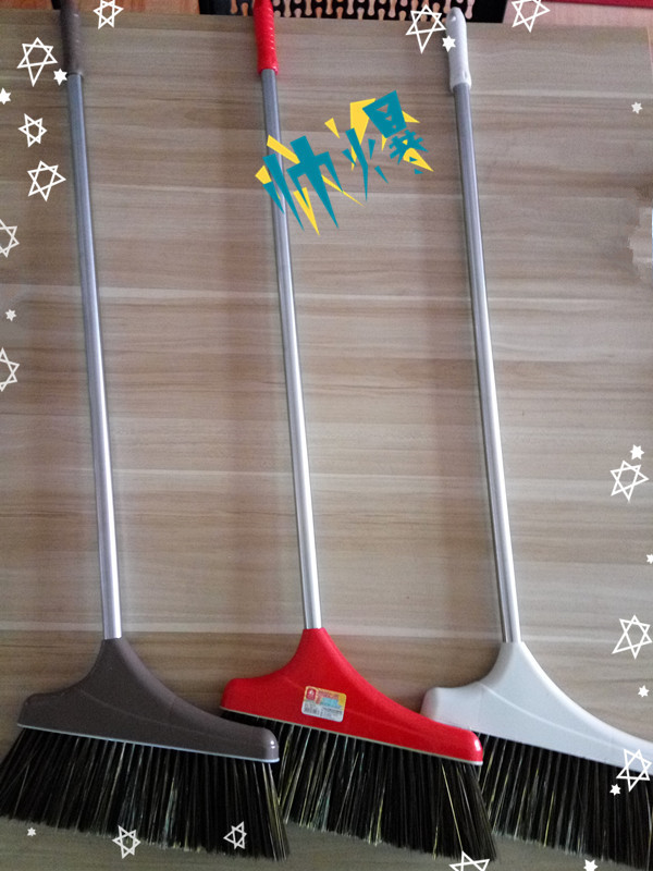 千年紅掃把 傢用魔法掃帚  不銹鋼桿掃帚  軟毛掃把工廠,批發,進口,代購