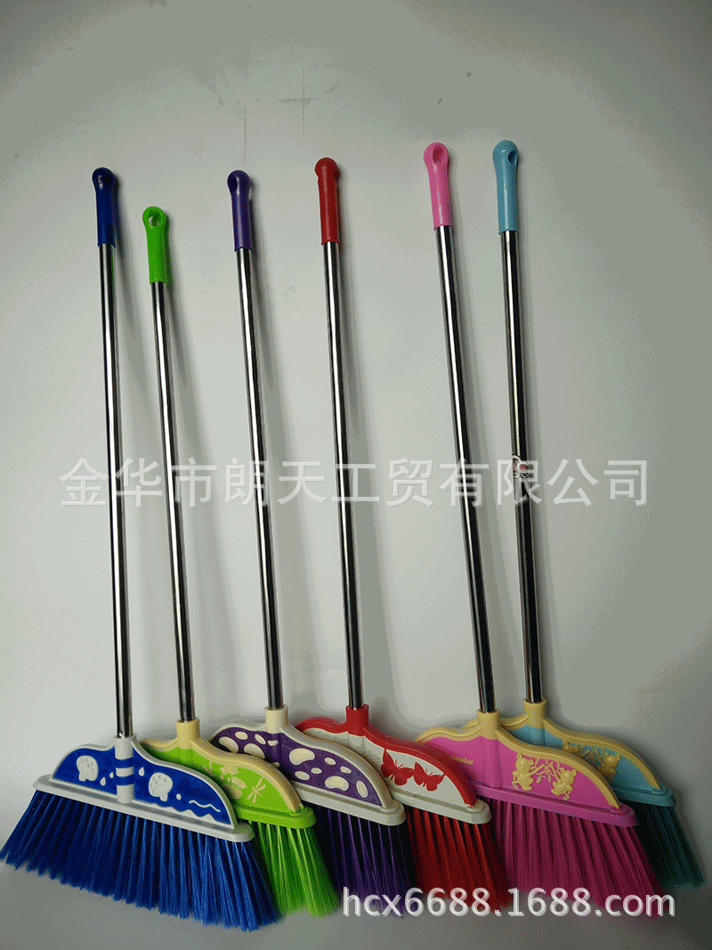 【廠傢直銷】美傢寶掃把傢用掃把不銹鋼桿掃帚加大笤帚4排絲軟毛工廠,批發,進口,代購