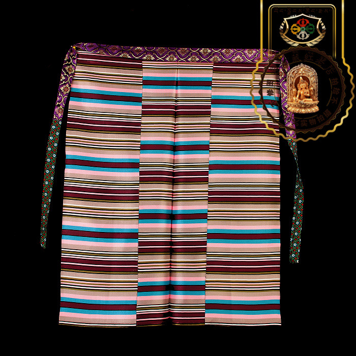 西藏紅民族特色工藝品藏式羊毛氆氌邦典七彩條紋圍裙成人禮必備工廠,批發,進口,代購