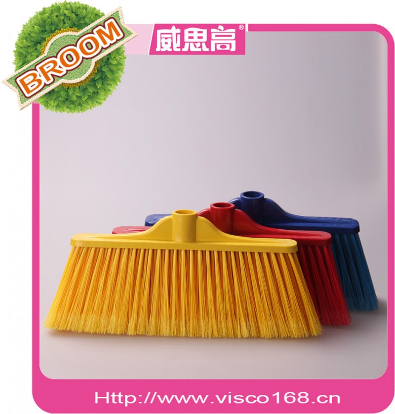 供應美觀 多顏色 時尚高檔 塑料掃把 掃帚 清潔工具VT131工廠,批發,進口,代購